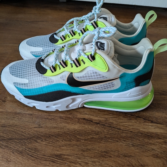 Nike White and Blue Sneakers Air Max 270 - Picture 3 of 8